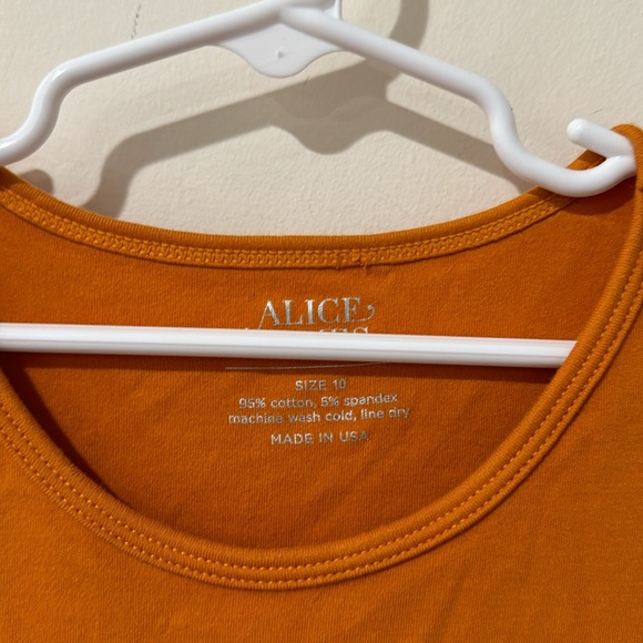 • Alice + Ames • Girls The Bette Dress Desert Sun / Orange 10 3/4 Sleeves - Picture 3 of 4